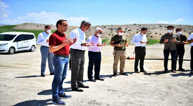 Beypazarı'nda sera inşaatı temel atma töreni yapıldı 