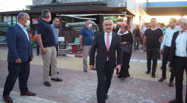 Bozkır Kaymakamı Oltan Bayraktar'a veda yemeği düzenlendi