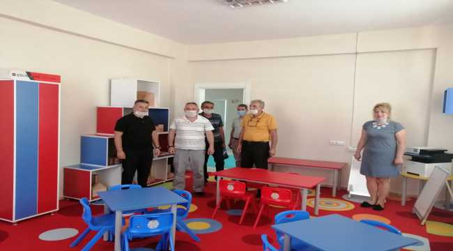 Bozkır Milli Eğitim Müdürlüğü ekipleri, öğretmenevinde incelemelerde bulundu