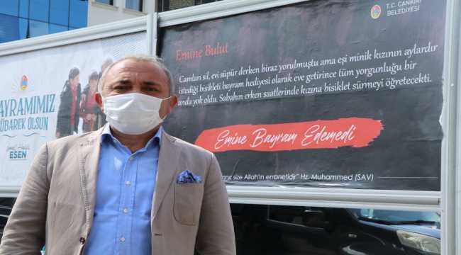 Çankırı'da farkındalık için kadına yönelik şiddet temalı bayram mesajı