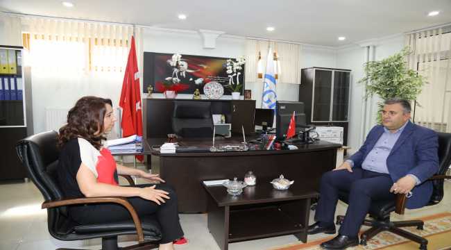 Çubuk Belediye Başkanı Demirbaş'dan SGK Müdürü Aldırmaz'a ziyaret