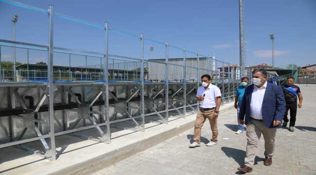 Çubuk Belediye Başkanı Demirbaş, spor tesislerini inceledi 