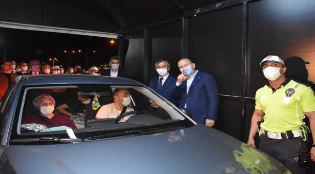 İçişleri Bakanı Soylu trafik denetimine katıldı: