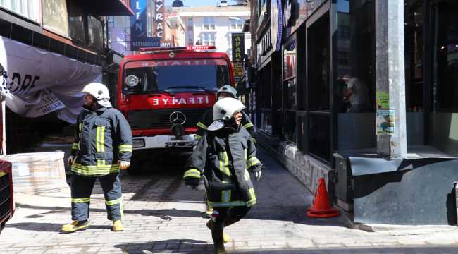 Isparta'da iş yerinde çıkan söndürüldü