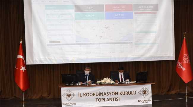 Karaman'da İl Koordinasyon Toplantısı yapıldı