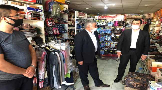 Kaymakam Akköz, Kovid-19 tedbirleri konusunda esnafı uyardı