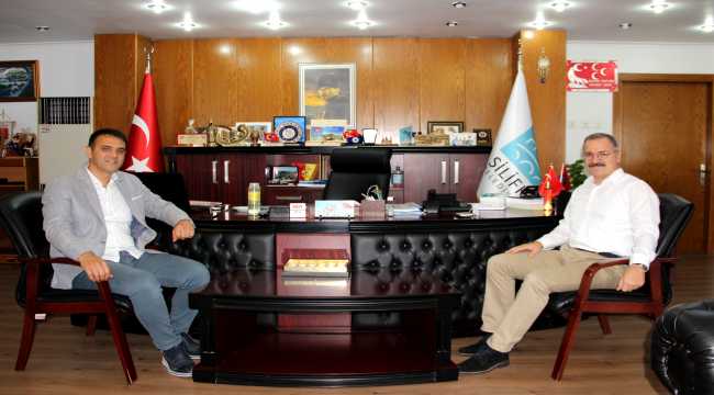 Kaymakam Ersin Emiroğlu'ndan veda ziyareti