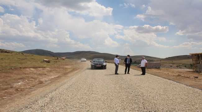 Kaymakam Korkusuz, köylerdeki çalışmaları yerinde inceledi