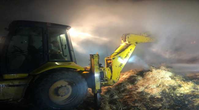 Kayseri'de ahır yangınında 9 hayvan telef oldu