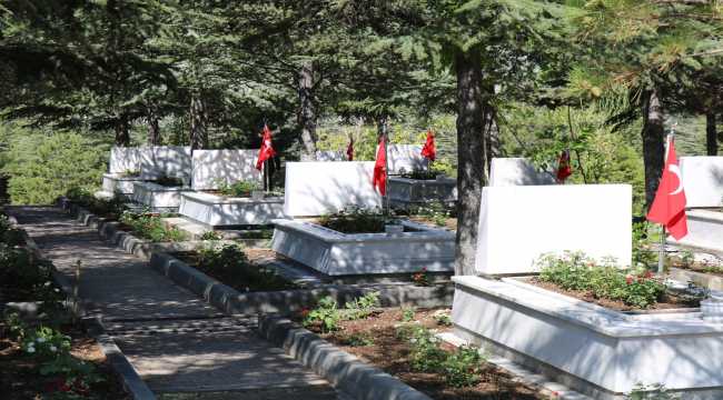 Kırşehir Şehit Aileleri Derneğinden şehitlikte düzenleme