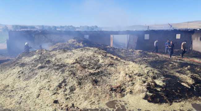 Konya'da ağıl yangını