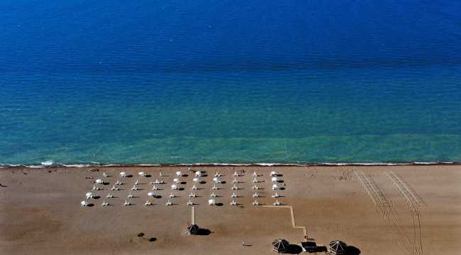 Konya'nın 'denizinde' plaj keyfi