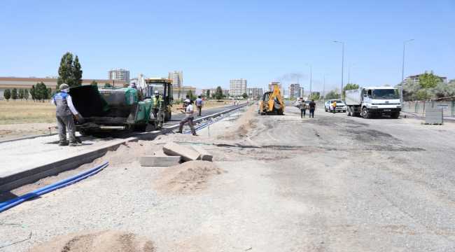 Melikgazi Belediyesi'nden 3 kilometrelik bisiklet yolu