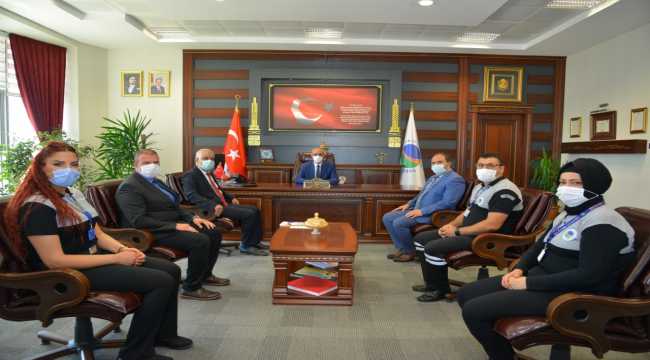 Rektör Karakaya, güvenlik görevlileriyle bir araya geldi