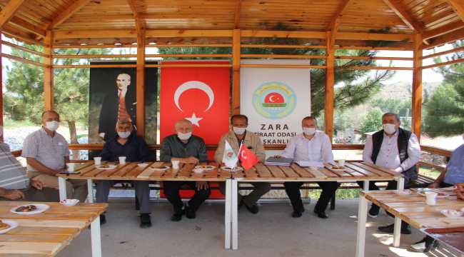 Zara Ziraat Odası Meclis Toplantısı Ütük köyünde yapıldı