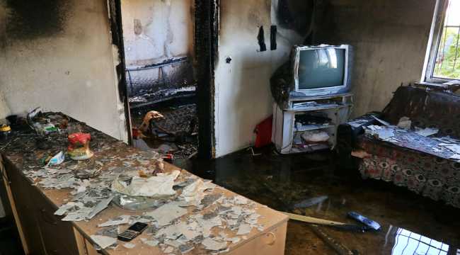 Adana'da annesinin evini ateşe verip kaçtığı ileri sürülen şüpheli aranıyor
