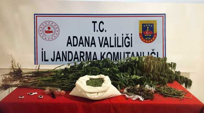 Adana'da bir evde 8 kilogram esrar ele geçirildi