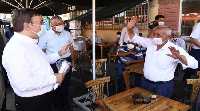 Afyonkarahisar ve Aksaray'da Kovid-19 tedbirleri denetimi