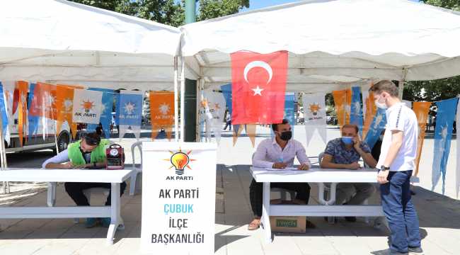 AK Parti Çubuk Gençlik Kollarınca üye standı açıldı 