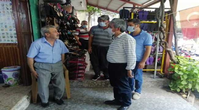 AK Parti Mersin Milletvekili Taşkın, esnafla bayramlaştı
