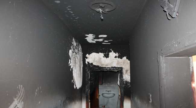 Aksaray’da ev yangını
