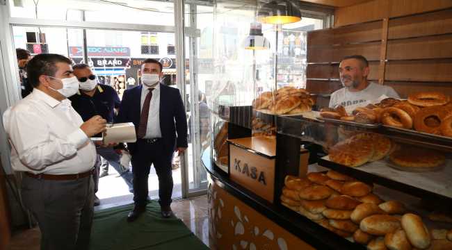 Aksaray'da Kovid-19 tedbirleri denetimi 