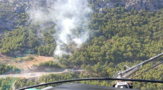 Antalya'da çıkan orman yangını kontrol altına alındı