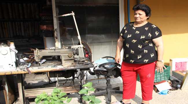 Antalya'da kundaklandığı iddia edilen iş yeri hasar gördü