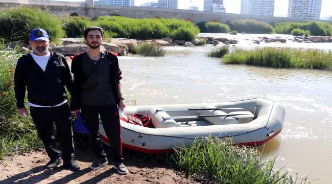 Baba ve oğlu, Sivas'tan Samsun'a Kızılırmak üzerinden botla gidecek