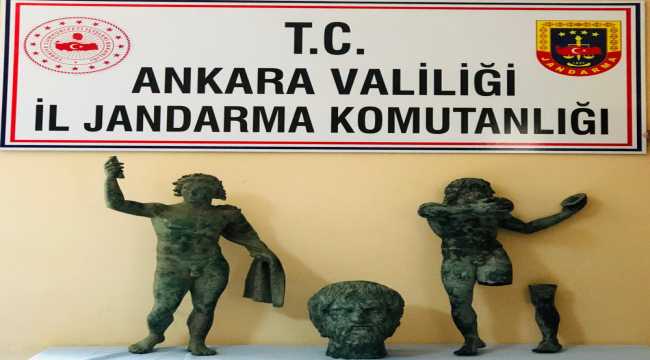 Başkentte tarihi eser kaçakçıları suçüstü yakalandı