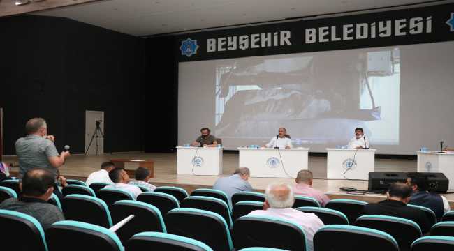 Beyşehir Belediyesi'nin ağustos ayı meclis toplantısı yapıldı