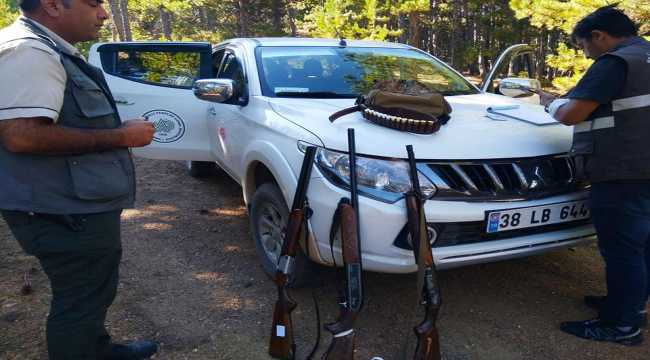 Beyşehir'de yaban tavşanı avına ceza