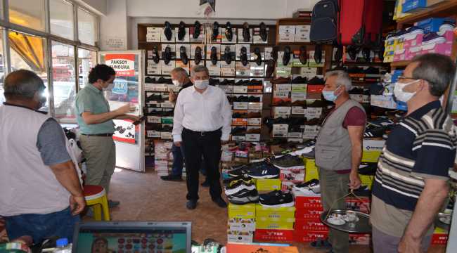 Bünyan'da Kovid-19 denetimi yapıldı