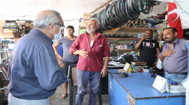 CHP Osmaniye Milletvekili Ünlü, Düziçi'nde esnafla buluştu