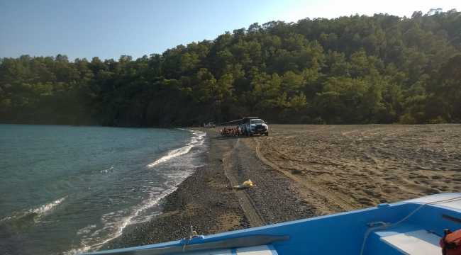 Çıralı'daki caretta caretta yuvalarına arazi araçlarıyla zarar vermişler