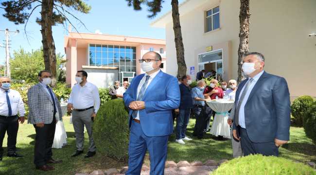 Çubuk’ta sosyal mesafeli bayramlaşma töreni 