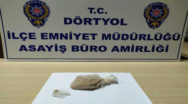 Dörtyol'da uyuşturucu operasyonu: 1 gözaltı