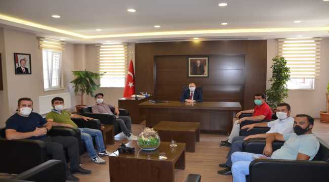 Gazetecilerden Kaymakam Yılmaz'a ziyaret
