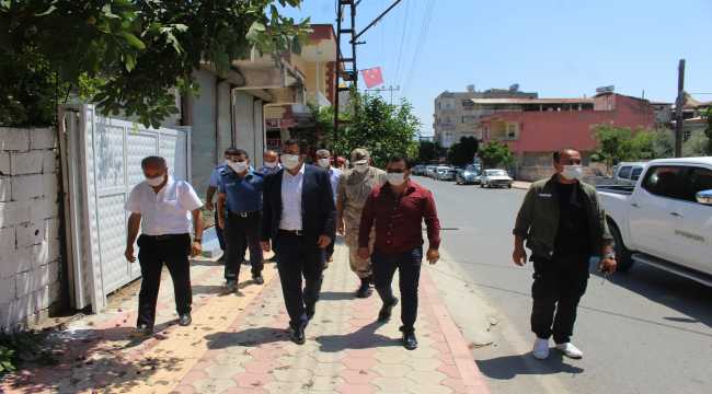 Hassa'da Kovid-19 tedbirleri denetimi
