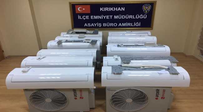 Hatay'da çalıntı klima operasyonu