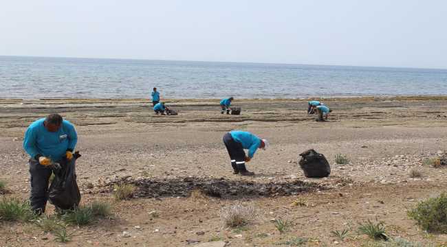 Hatay'da sahillerden ve denizden 4 ayda 400 ton atık toplandı