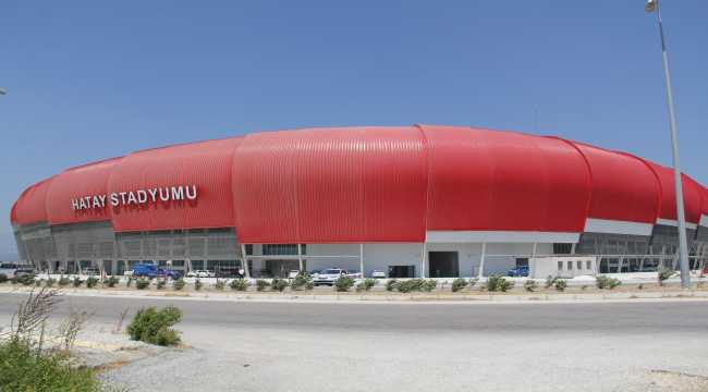 Hatay'da yapımı süren yeni statta sona gelindi