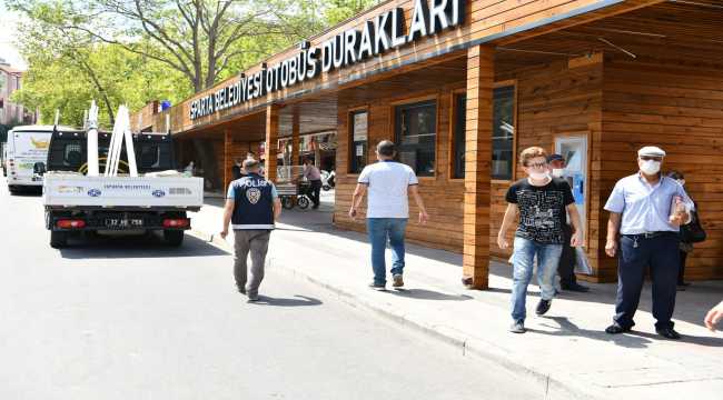 Isparta ve Burdur'da Kovid-19 denetimleri yapıldı