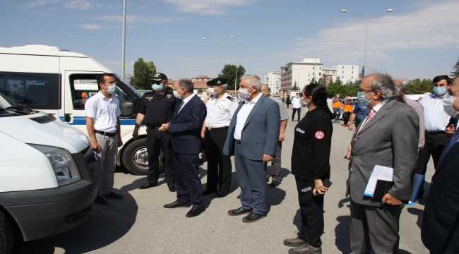 Kamu araçları Kovid-19 ile mücadele için Sağlık İl Müdürlüğüne tahsis edildi