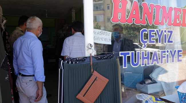 Kaymakam Erdem ve Başkan Oğuz esnafı denetledi 