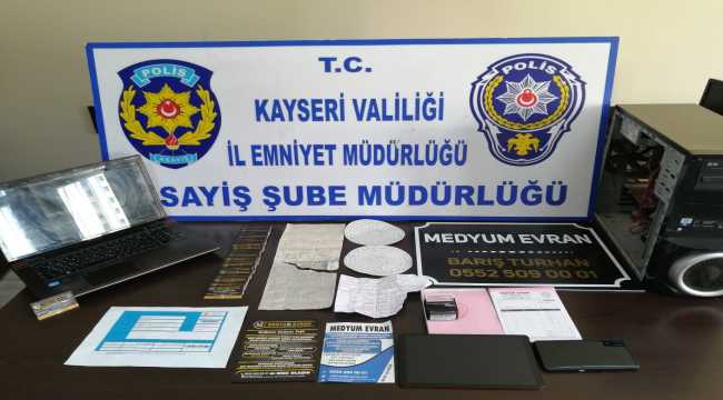 Kayseri'de kendisini medyum olarak tanıtan zanlı, gurbetçinin 35 bin avrosunu dolandırdı