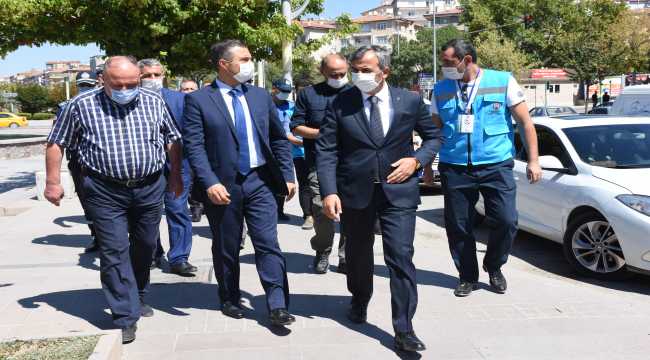 Kayseri, Niğde ve Kırıkkale'de Kovid-19 tedbirleri denetimi