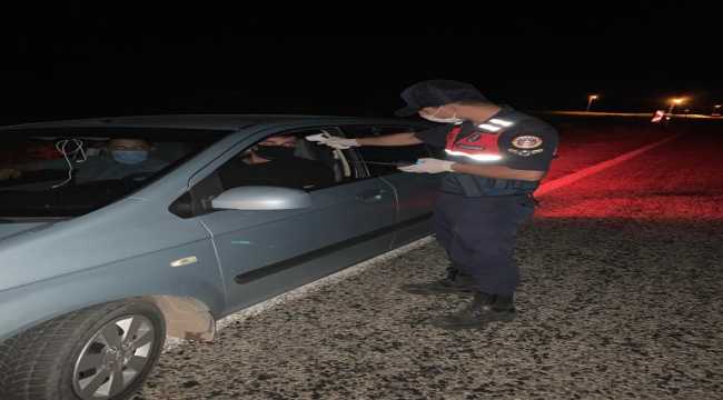 Kırıkkale'de jandarmadan Kovid-19 denetimi