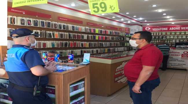 Kırıkkale'de zabıta ekiplerinden Kovid-19 denetimi 