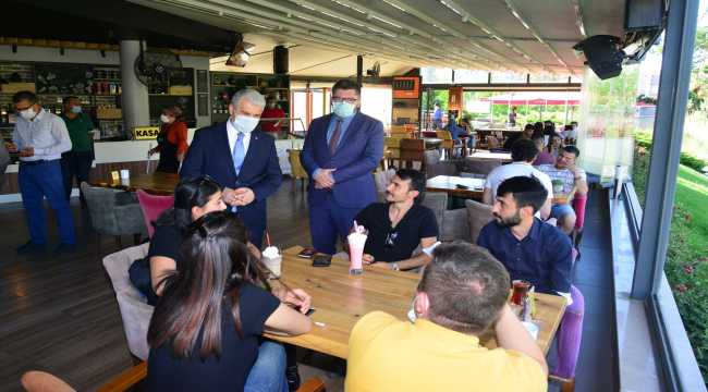 Kırşehir'de Kovid-19 tedbirlerine ilişkin denetim
